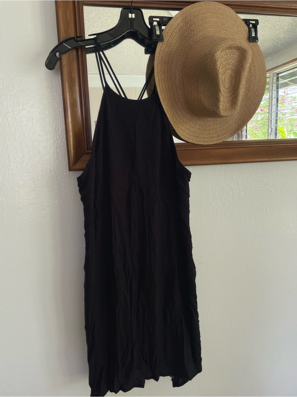 Volcom Black Strappy Mini Dress